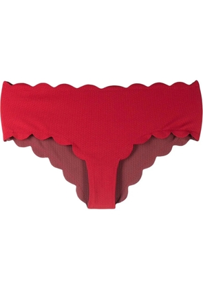 Marysia Spring scallop-edge bikini bottoms - Red