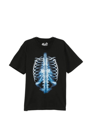 Melt crew-neck short-sleeve T-shirt - Black