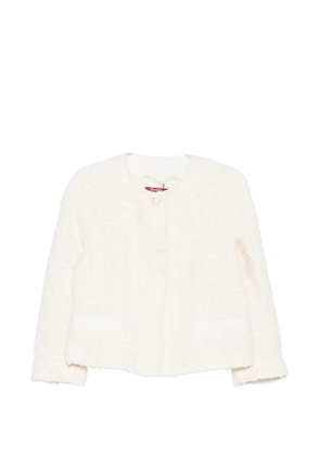 Max Mara Camice bouclé frayed-edge jacket - Neutrals