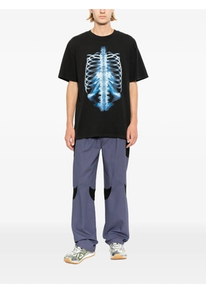 Melt crew-neck short-sleeve T-shirt - Black