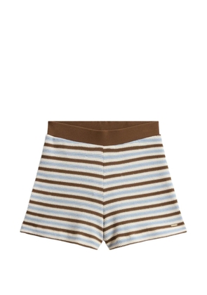 Woolrich striped knit shorts - Brown