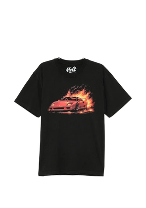 Melt graphic-print T-shirt - Black