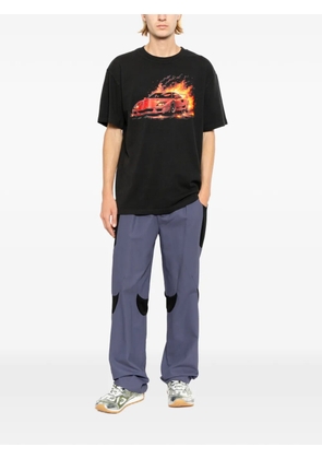 Melt graphic-print T-shirt - Black