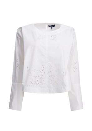Soeur floral-broderie cotton blouse - White