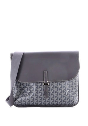Goyard Pre-Owned Coursier Messenger Bag Coated Canvas and Leather crossbody bag - Grey