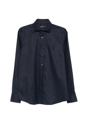 Karl Lagerfeld logo-embroidered shirt - Blue