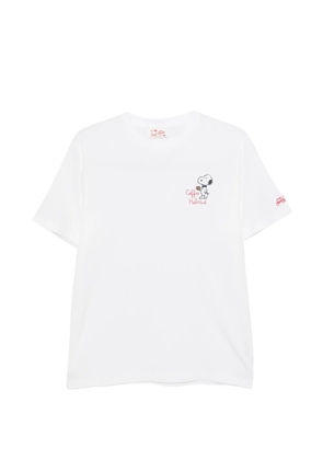 MC2 Saint Barth Portofino Snoopy-embroidered T-shirt - White