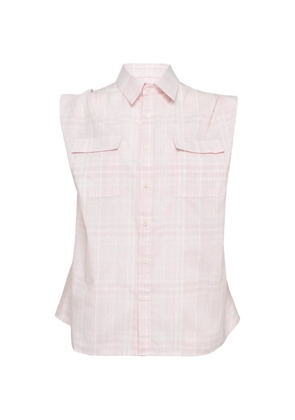 BONBOM tucked sleeveless shirt - Pink