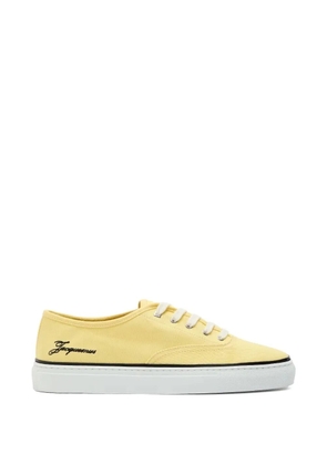 Jacquemus Féfé logo-embroidered sneakers - Yellow