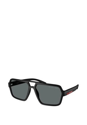 Prada Linea Rossa geometric-frame sunglasses - Black