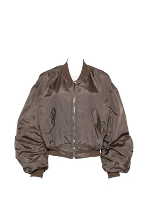 Rick Owens padded zip-up bomber jacket - Grey