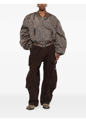 Rick Owens padded zip-up bomber jacket - Grey