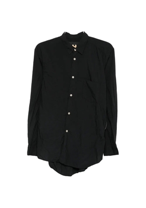 Comme Des Garçons Shirt zip-detail long-sleeve shirt - Black