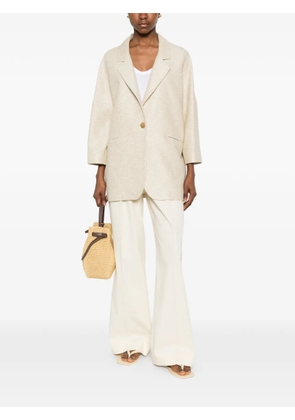 Tagliatore single-breasted three-quarter-sleeve jacket - Neutrals