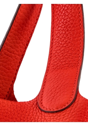 Hermès Pre-Owned Picotin Lock Bag Clemence MM bucket bag - Red