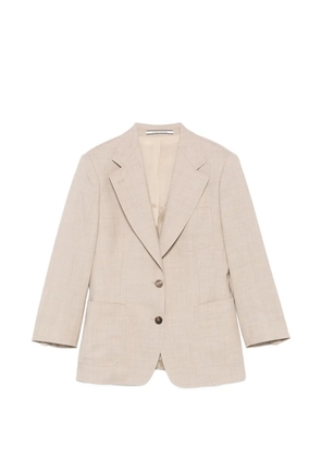 Tagliatore peak-lapel blazer - Neutrals