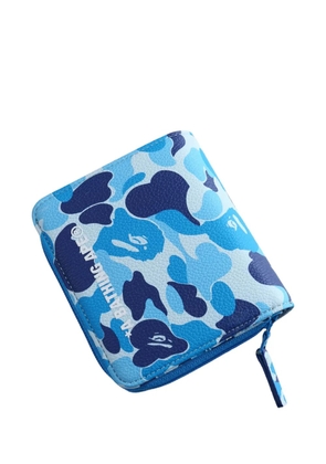 A BATHING APE® ABC Camo zip-around wallet - Blue