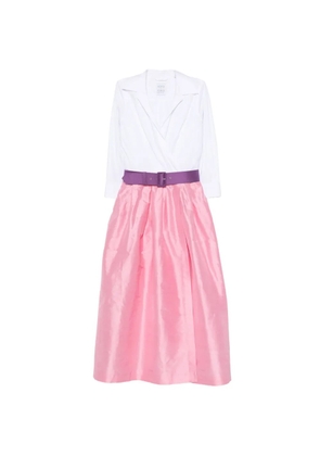 Sara Roka belted wrap-style dress - Pink