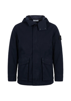 Stone Island hooded pocket coat - Blue