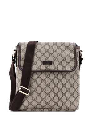 Gucci Pre-Owned Flap Messenger GG Coated Canvas Small crossbody bag - Brown