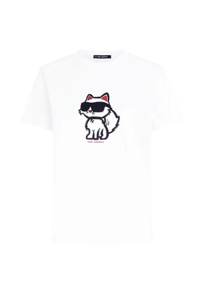 Karl Lagerfeld Ikon Choupette T-shirt - White