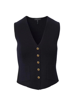 rag & bone Portia button-up waistcoat - Blue