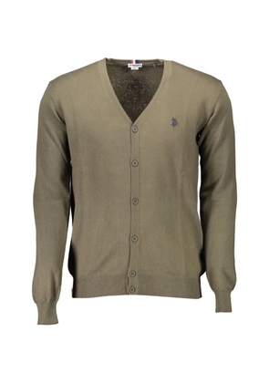U.S. POLO ASSN. V-neck button-up cardigan - Green