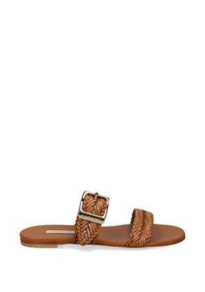 Casadei woven buckle-fastening sandals - Brown