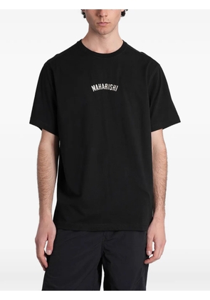 Maharishi logo-embroidered T-shirt - Black