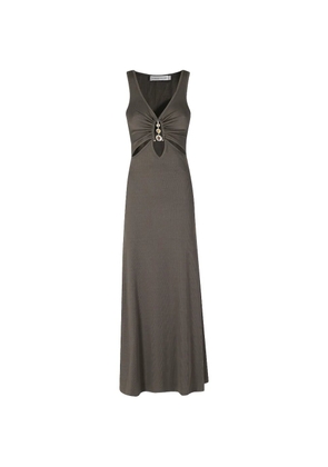 Christopher Esber cut-out crystal-embellished maxi dress - Brown