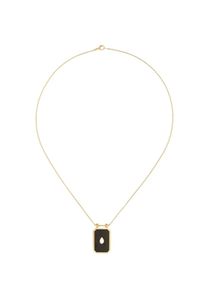 Marie Lichtenberg Ebony Eye diamond necklace - Gold