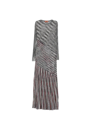 Missoni sequin-embellished striped maxi dress - Black