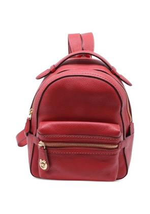 Coach Charlie pebbled leather backpack - Red