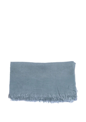 D'aniello Walton metallic-stripe scarf - Blue