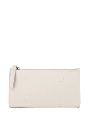 Maison Margiela four-stitch logo leather wallet - Neutrals