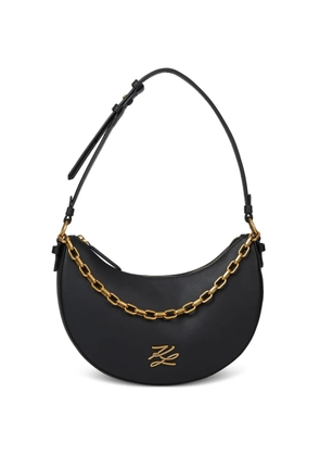 Karl Lagerfeld Autograph moon shoulder bag - Black