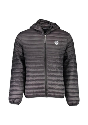 North Sails hooded quilted jacket - Black