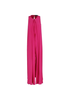 Gianluca Capannolo Anka draped silk maxi dress - Pink