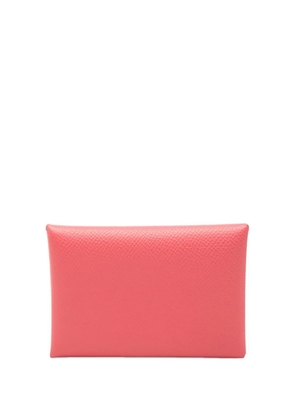 Hermès Pre-Owned 2023 Epsom Calvi Duo Wallet coin pouch - Pink