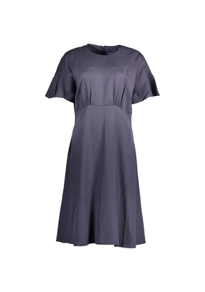 Gant flutter-sleeve A-line midi dress - Blue