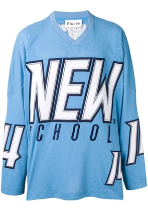 Études Studio Brooklyn mesh sweater - Blue