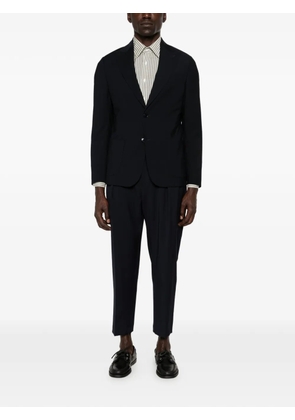 L.B.M. 1911 pleated elasticated-waist trousers - Blue