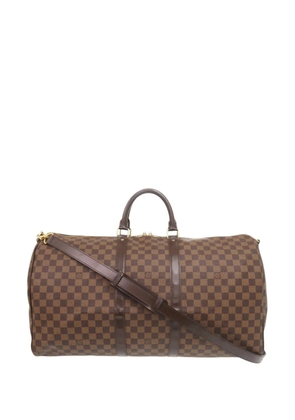 Louis Vuitton Pre-Owned 2013 Damier Ebene Keepall Bandouliere 55 travel bag - Brown