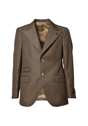 Gabriele Pasini peak-lapel textured blazer - Brown