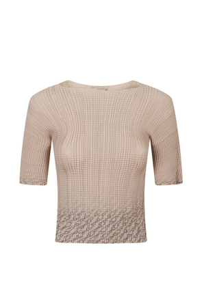 Herno textured abstract-print T-shirt - Neutrals