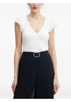 GUESS USA Dahlia V-neck top - White