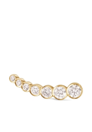 Sophie Bille Brahe 18kt yellow gold petite Croissant De Lune diamond earring