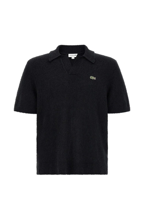 Lacoste logo-embroidered polo shirt - Black