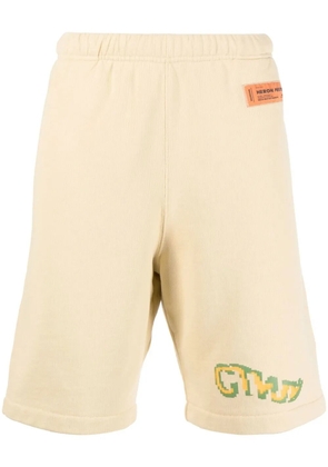 Heron Preston logo-embellished track shorts - Neutrals
