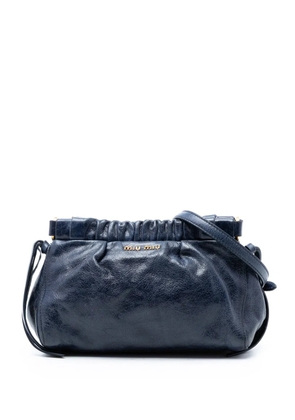 Miu Miu Pre-Owned 2010-2025 Vitello Lux crossbody bag - Blue